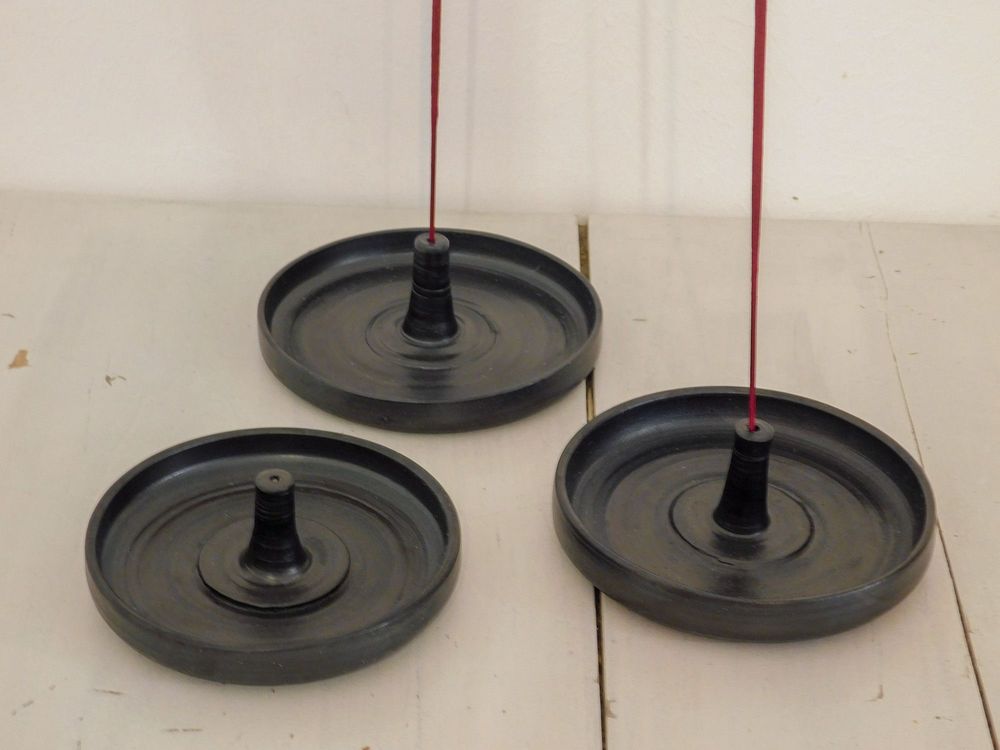 Matte Black Incense Stick Holder