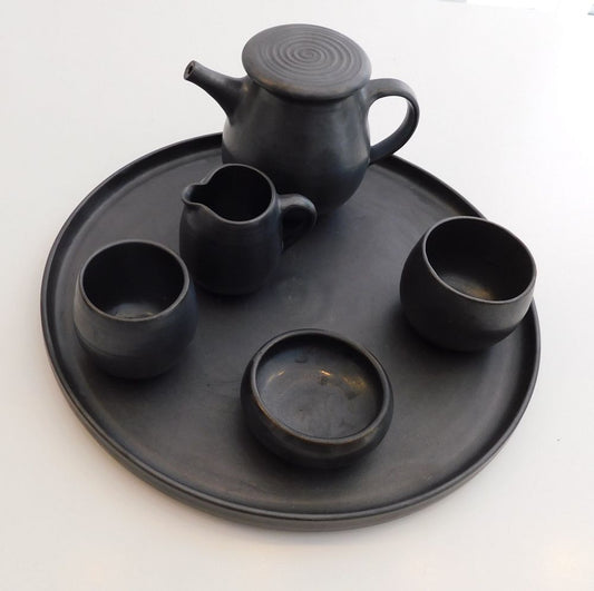 Matte Black Tea Set